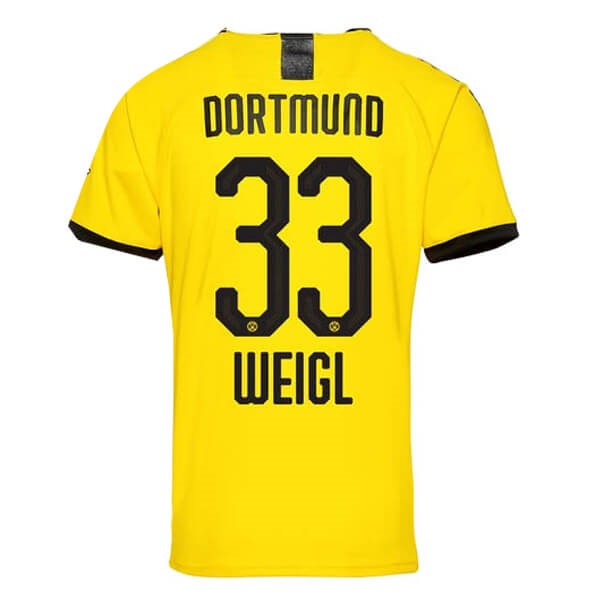 Tailandia Replicas Camiseta Borussia Dortmund NO.33 Weigl 1ª 2019/20 Amarillo